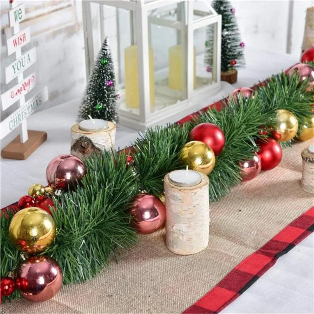 50 Ft Christmas Garland, Artificial Greenery Garland Soft for Outdoor or Indoor
